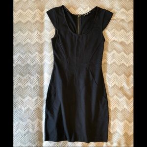 Zip down Black Dress - Express